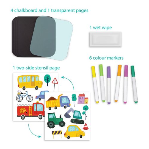 Utazó rajzkészlet, Járművek