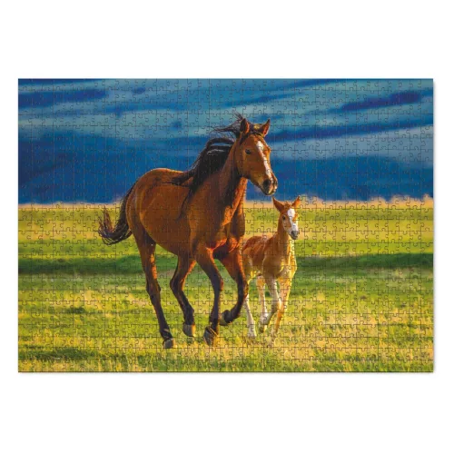 Ló és kiscsikó, 1000 db-os puzzle