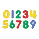 Színes átlátszó számok, 10 darabos készlet