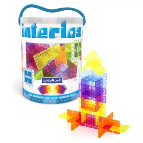   Interlox, összekapcsolható négyzetek, 96 darabos, Guidecraft