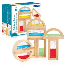   Rainbow Blocks színes folyadékkal és csillámmal, Guidecraft