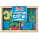 Mágneses betűk fából, 52 darabos készlet, Melissa & Doug