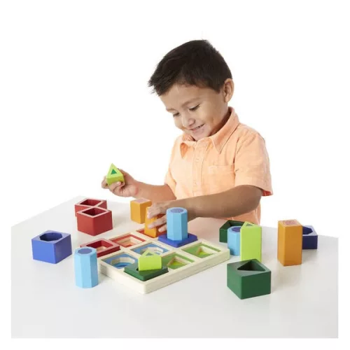 Szortirozó játék formákkal, fából, Melissa & Doug