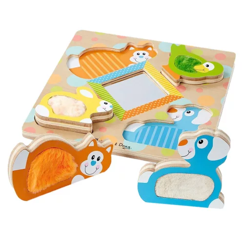Tapintható puzzle tükörrel, Melissa & Doug