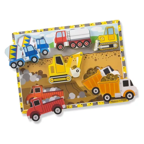 Munkagépek, puzzle fából, Melissa & Doug