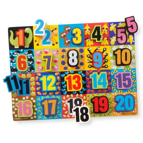 Óriás puzzle fából, számokkal, Melissa & Doug