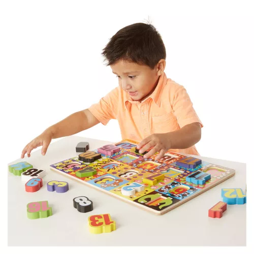 Óriás puzzle fából, számokkal, Melissa & Doug
