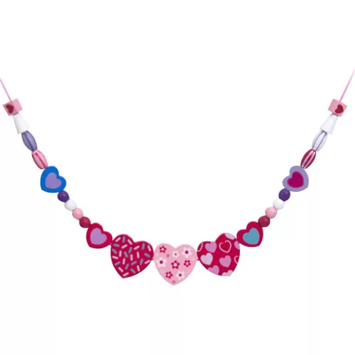 Szív alakú gyöngyök fából, Melissa & Doug