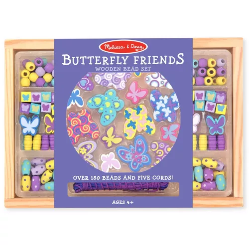 Pillangó alakú gyöngyök fából, Melissa & Doug