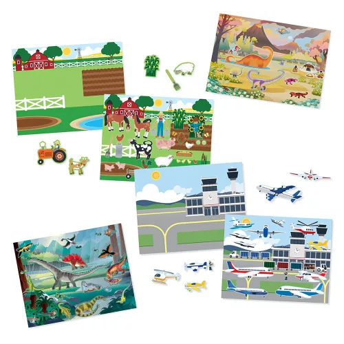 Élőhelyek, újrahasználható matrica készlet, 150 db.