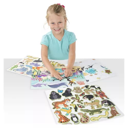 Élőhelyek, újrahasználható matrica készlet, 150 db.