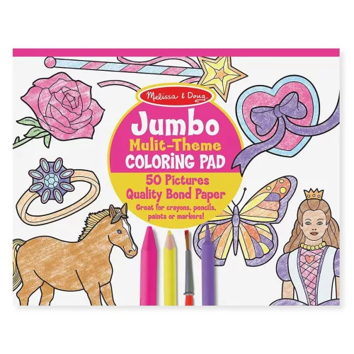 Kreatív színező, jumbo méret, Hercegnők