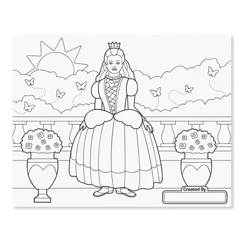 Kreatív színező, jumbo méret, Hercegnők