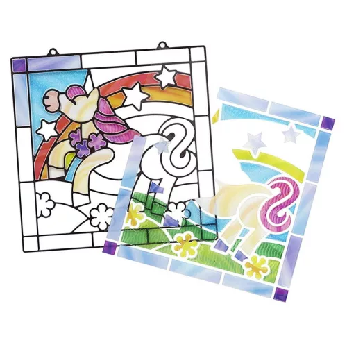 Varázslatos unikornis, ólomüveg matrica készlet