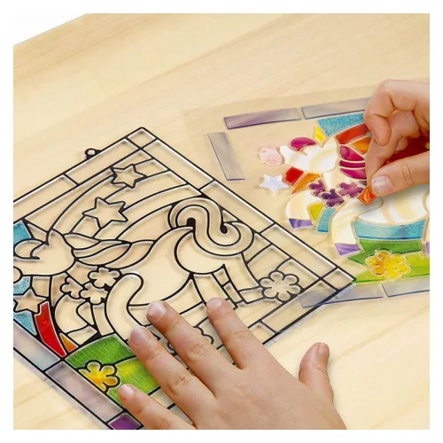 Varázslatos unikornis, ólomüveg matrica készlet