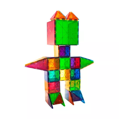 MAGNA-TILES Clear, mágneses építőjáték, 100 db