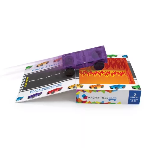 MAGNA-TILES, kiegészítő, lila és piros autó