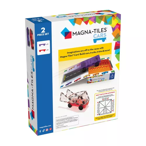MAGNA-TILES, kiegészítő, lila és piros autó