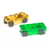 MAGNA-TILES, kiegészítő, zöld és sárga autó
