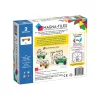 MAGNA-TILES, kiegészítő, zöld és sárga autó