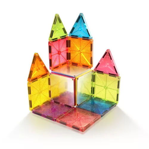 MAGNA-TILES Stardust, mágneses építőjáték, csillám és tükör