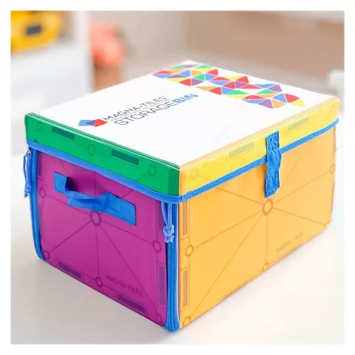 MAGNA-TILES játéktároló doboz és játszószőnyeg