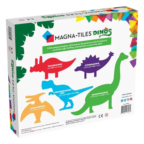 MAGNA-TILES Dinók, 5  mágneses figura