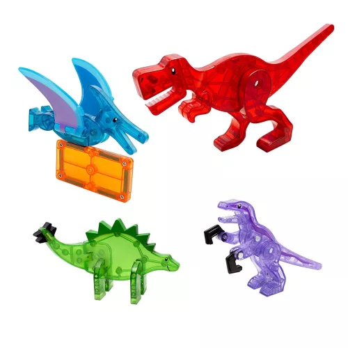 MAGNA-TILES Dino World, 40 darabos mágneses készlet