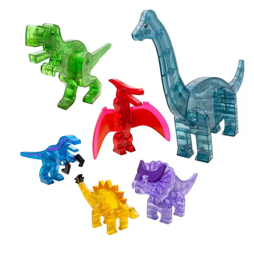 MAGNA-TILES Dino World XL, 50 darabos mágneses készlet