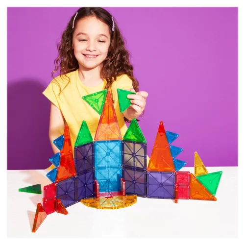 MAGNA-TILES + mikroMAGS, 46 db. mágneses szett