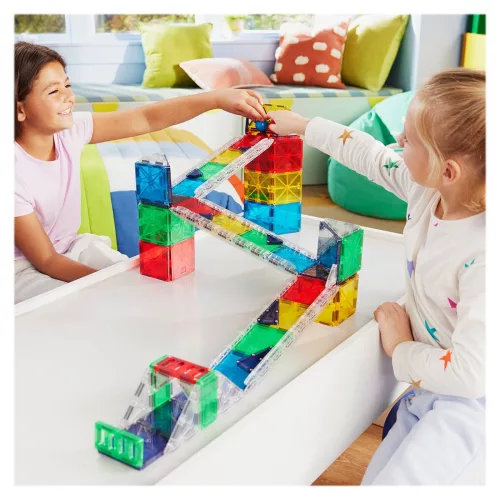 MAGNA-TILES Deluxe Versenypálya, 90 db. mágneses szett
