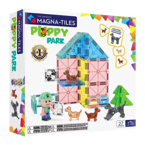 MAGNA-TILES Kutyuspark, 27 db. mágneses szett