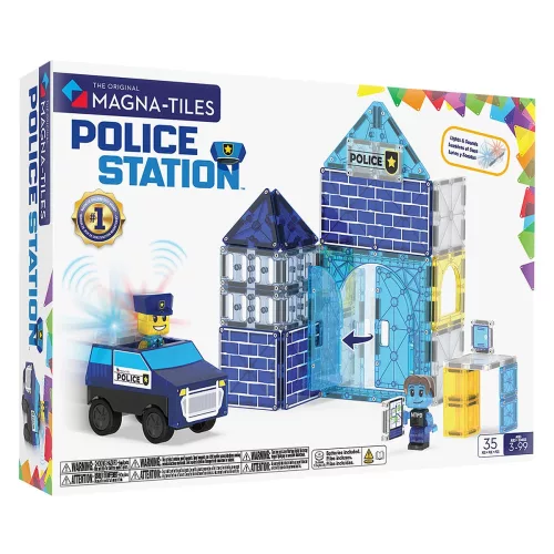 MAGNA-TILES Rendőrőrs, 35 db. mágneses szett