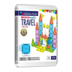 MAGNA-TILES mikroMAGS Deluxe utazókészlet, 55 db