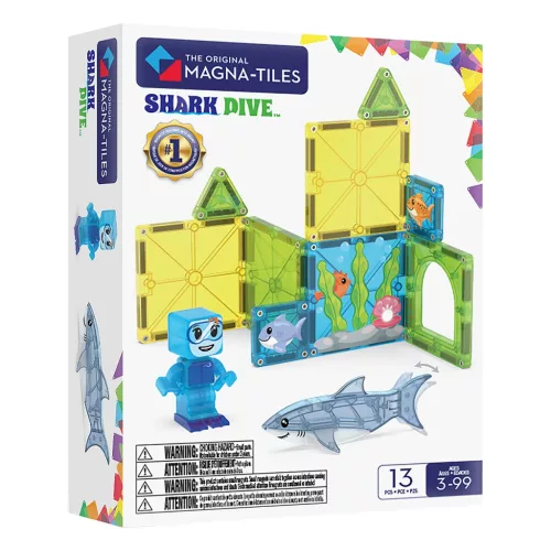MAGNA-TILES Cápa kaland, mágneses építőjáték