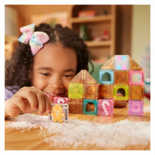 MAGNA-TILES Mézeskalács házikó, mágneses utazókészlet