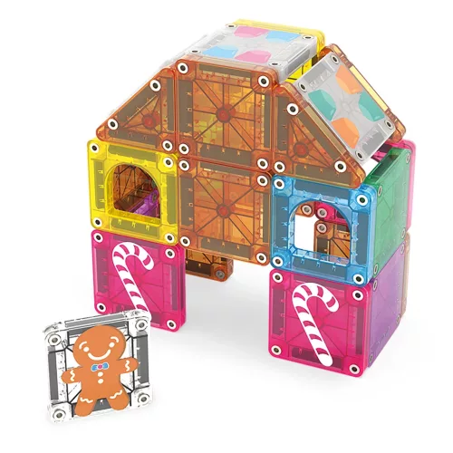 MAGNA-TILES Mézeskalács házikó, mágneses utazókészlet