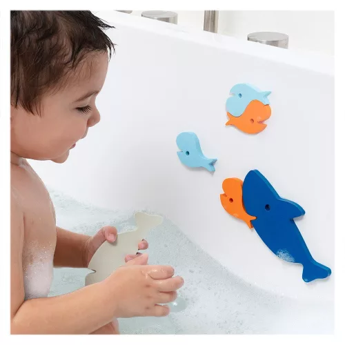 Cápák, 10 darabos puzzle fürdőjáték