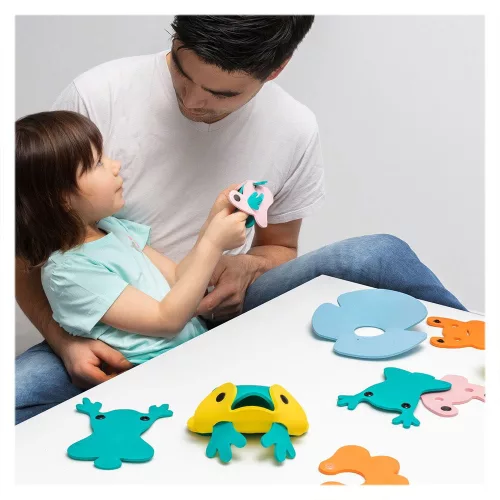 Békák 3D kreatív fürdőjáték