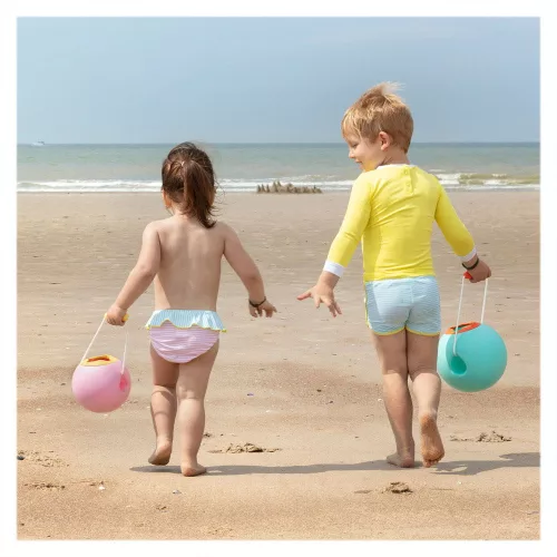 Mini Ballo, homokozó, strandolós vödör, rózsaszín