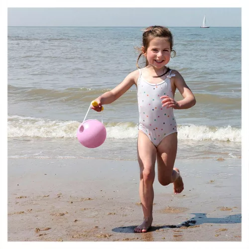 Mini Ballo, homokozó, strandolós vödör, rózsaszín