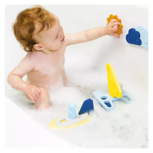 Vitorlások, 13 darabos puzzle fürdőjáték