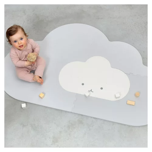 Habszivacs játszószőnyeg, szürke, 145 cm