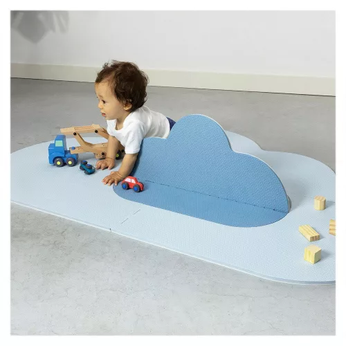 Habszivacs játszószőnyeg, kék, 145 cm