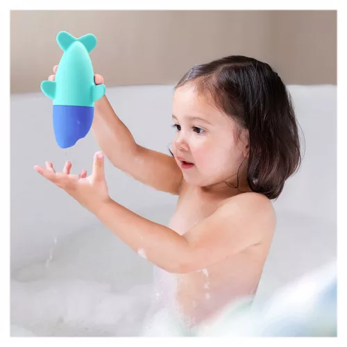 Squeezi a cápa, fürdőjáték szilikonból