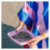Strandoló poncsó, cseresznyeszínű