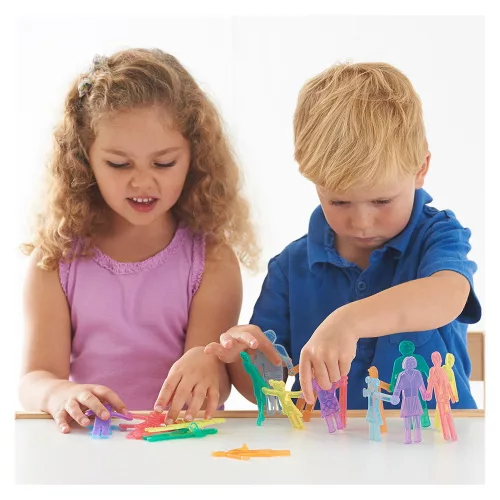 Összekapcsolható emberkék szilikonból, 36 db.