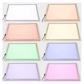 Világító panel 8 színben, A3-as méretben