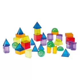 Színes, átlátszó 3D geometriai formák, TickiT