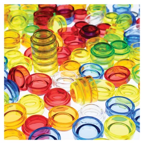 Rakosgatható áttetsző korong készlet, 500 darab